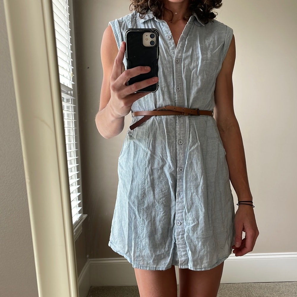 Soft denim-like shirt dress / tunic